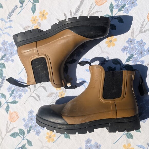 Everlane 8 Ankle Rain Boot Tapered Toe EUC - Picture 2 of 12